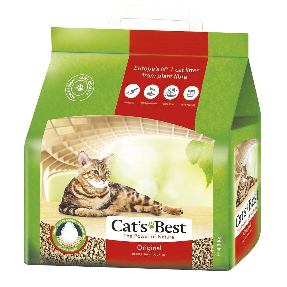 Granulado Ecológico Cat&#39;s Best Original Para Gatos - 4,3 Kg