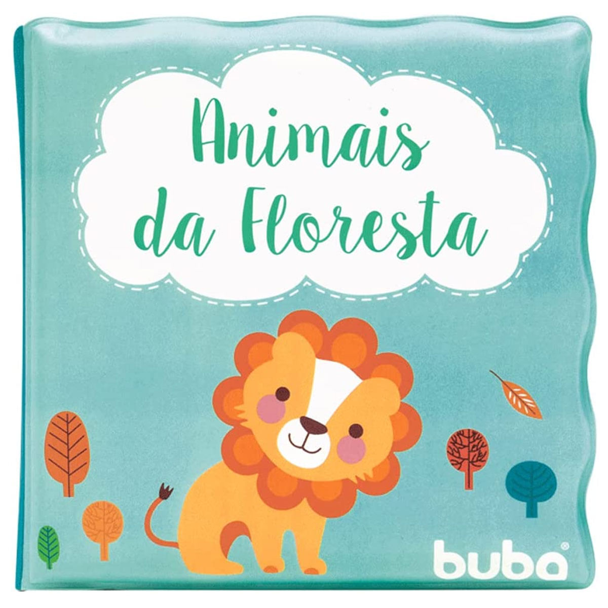 Livrinho De Banho Para Bebê Pvc Impermeável Buba Animais Da Floresta Colorido