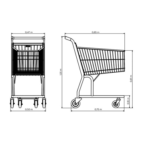 Carrinho Super Premium S Porta Bebê 90 Litros Amapá Carrefour 9861