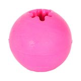 Brinquedo Furacão Pet Bola De Borracha Maciça Para Adestramento Rosa Para Cães - Tamanho 6