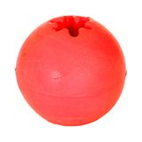 Brinquedo Furacão Pet Bola De Borracha Maciça Para Adestramento Vermelho Para Cães - Tamanho 6