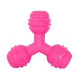 Brinquedo Furacão Pet Triângulo De Borracha Rosa Para Cães - Tamanho M