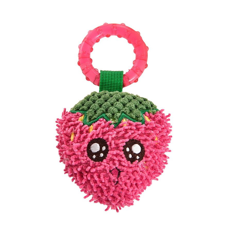 Brinquedo Chalesco Morango Para Cães E Gatos