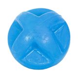 Brinquedo Furacão Pet Bola De Borracha Maciça Superball Azul Para Cães - Tamanho P