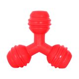 Brinquedo Furacão Pet Triângulo De Borracha Vermelho Para Cães - Tamanho M