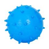 Brinquedo Furacão Pet Bola De Borracha Maciça Mamona Azul Para Cães - Tamanho M
