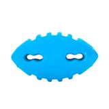 Brinquedo Furacão Pet Bola De Borracha Maciça Futebol Americano Azul Para Cães