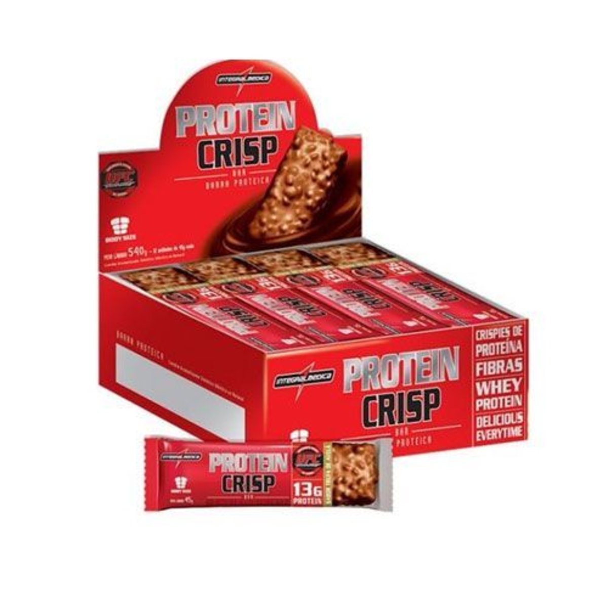 PROTEIN CRISP BAR - IntegralMédica - 12 barras - Peanut Butter