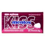 Pastilhas Mentos Kiss Fruit Morango Sem Acucar 35g