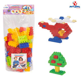 Jogo De Montar Plakt Com 84 Peças Blocos Brinquedo Educativo - Carrefour