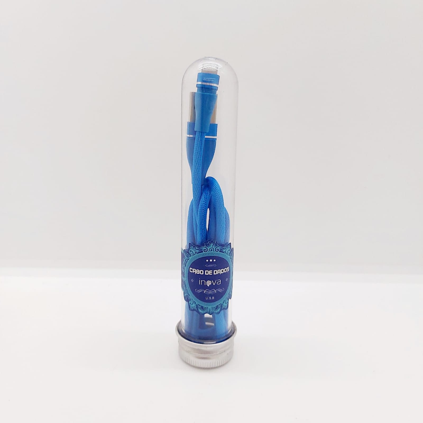 Cabo De Carregador Inova Revestido -  Para Iphone 5/6/7/8/x/xr/xs - 1m