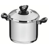 Caldeirão Solar Baquelite 28 Cm 11,9 L Em Aço Inox