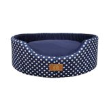 Cama Fábrica Pet Oval Unic Azul Para Cães E Gatos - Tamanho Gg