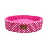 Cama Fábrica Pet Redonda Unic Rosa Para Cães E Gatos - Tamanho M