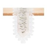 Caminho De Mesa Premium Dublin Jolitex Branco Un