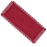 Caminho De Mesa Retangular 40x170cm 4535 - Rafimex Vermelho