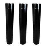 3m Duto 7 Polegadas Preto Para Chaminé Fornos Churrasqueiras