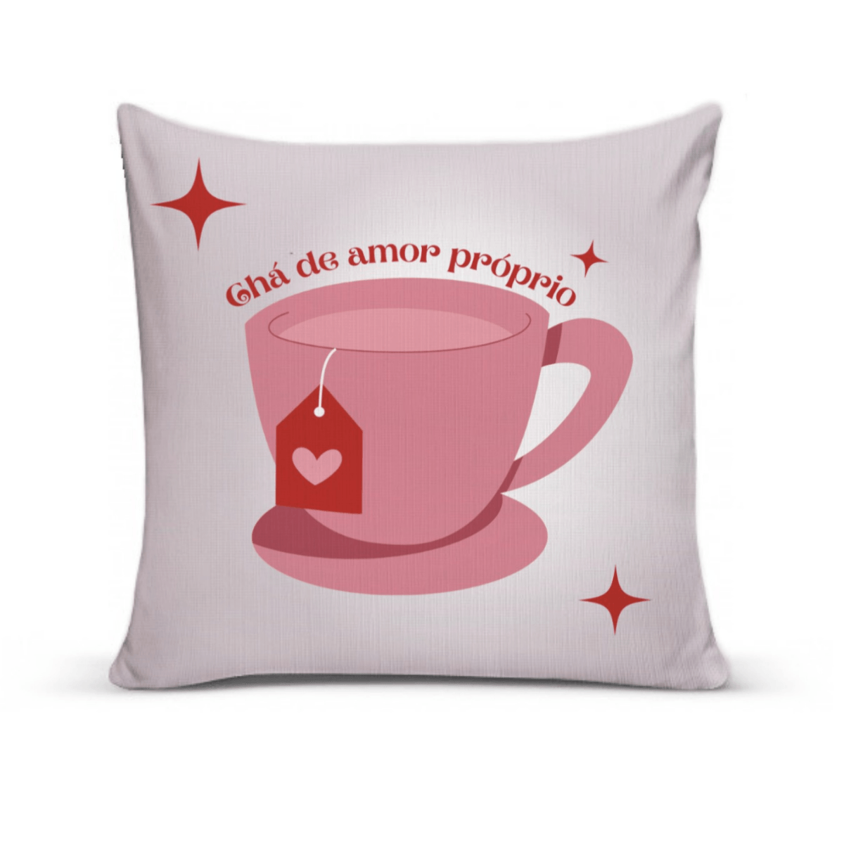Capa De Almofada Para Sofá 40x40 Chá De Amor E Próprio