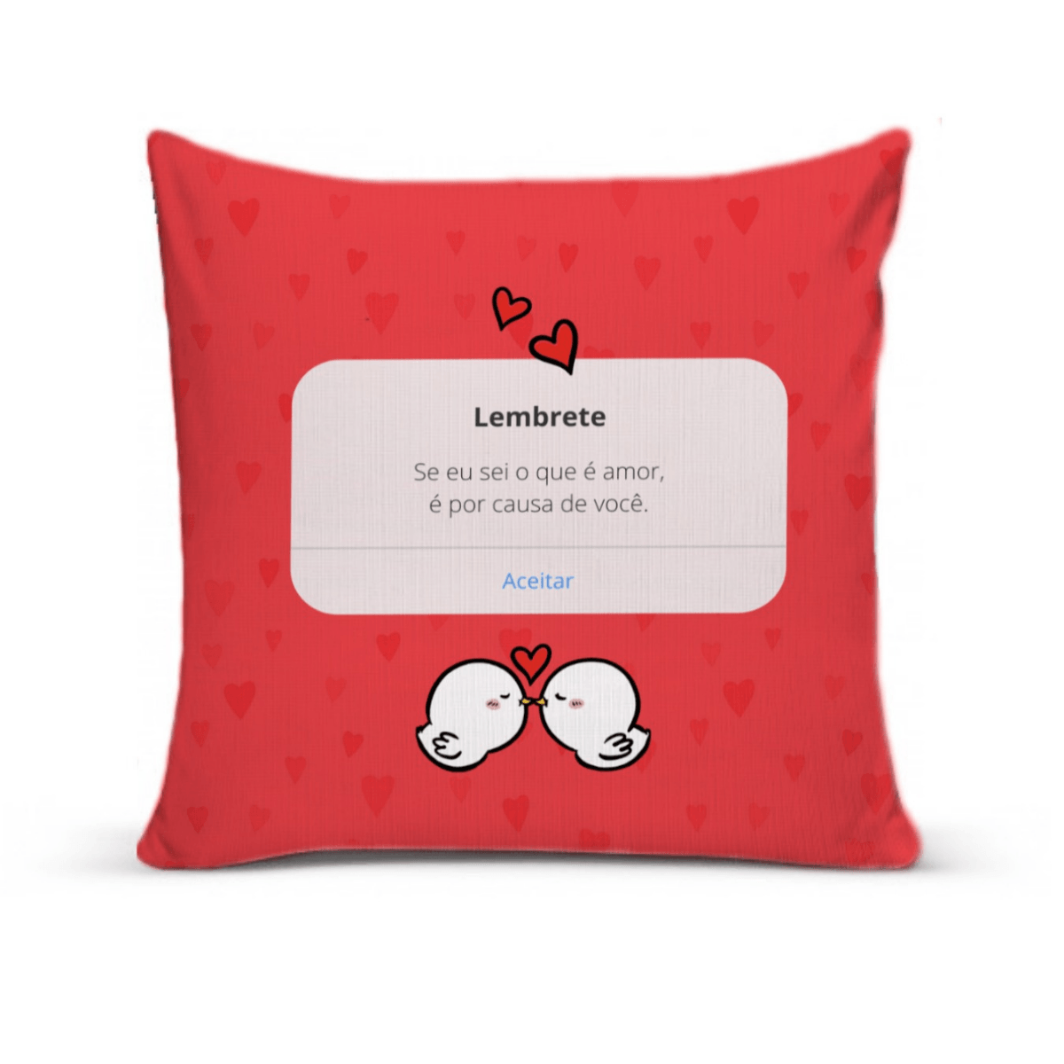Capa De Almofada Para Sofá Sala 40x40 Lembrete Amor