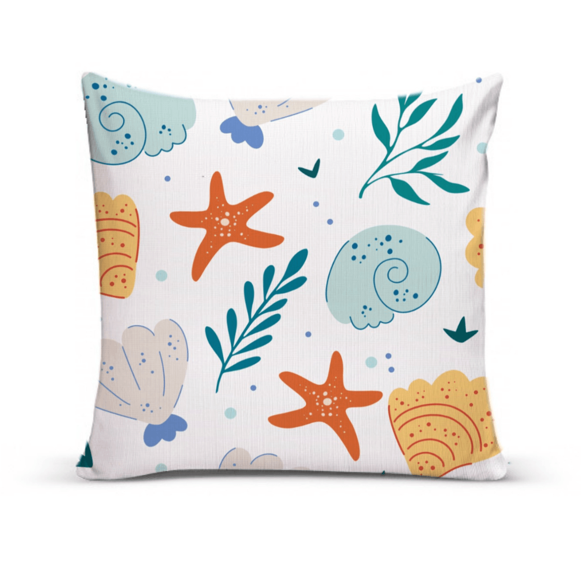 Capa De Almofada Para Sofá Sala 40x40 Fundo Do Mar