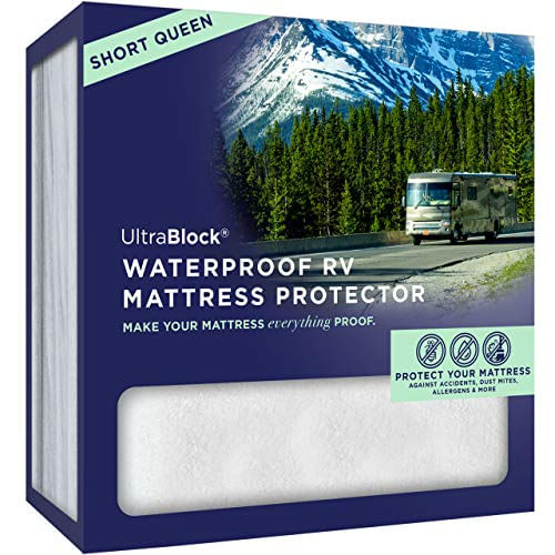 Protetor De Colchão À Prova D&#39;água Ultrabloco - Algodão Macio Terry Rv Short Queen Capa De Colchão Para Cama