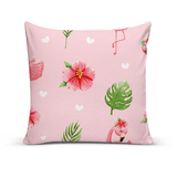 Capa De Almofada Para Sofá Sala 40x40 Floral Rosa