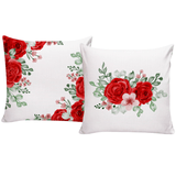 Kit 2 Capas De Almofadas Para Sofá 40x40 Rosas