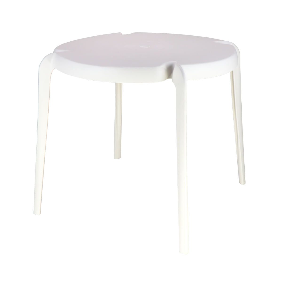 Mesa Tramontina Clarice Branca 79 Cm Em Polipropileno E Fibra De Vidro Tramontina