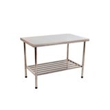 Mesa Bancada 1,50x0,70 Total Inox 430 Desmontável Multiuso - Imeca