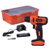 Furadeira Parafusadeira Profissional Black + Decker Ld12sp-br Com Kit, 12v
