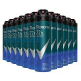 Kit Desodorante Aerosol Rexona Masculino Active Dry/azul 150ml - 12 Unidades