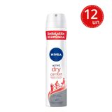 Kit Desodorante Aerosol Nivea Dry Comfort 200ml - 12 Unidades