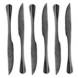 Conjunto 6 Facas Para Churrasco De Aço Inox Positano 23cm