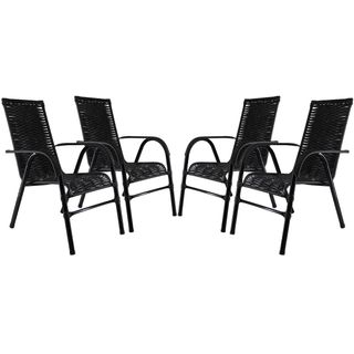 Conjunto de Mesa com 4 Cadeiras para Varanda CJMB409100-Alegro Móveis -  Alumínio em Promoção é no Bondfaro