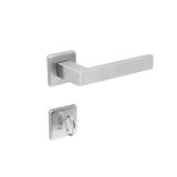 Fechadura Quadra Banheiro 5098594 55mm Inox Escovado Arouca