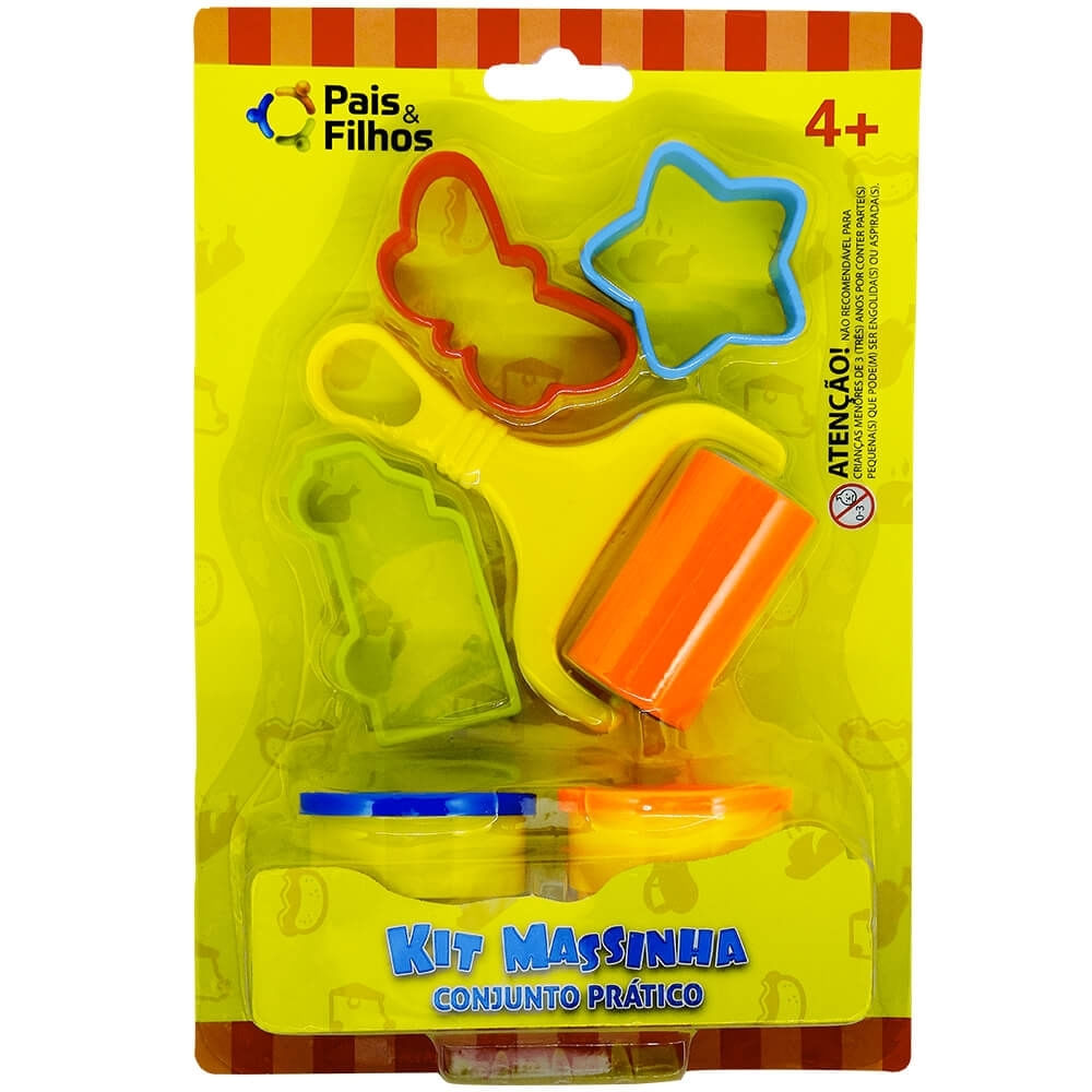 Kit Massinha De Modelar Conjunto Pratico Pais E Filhos