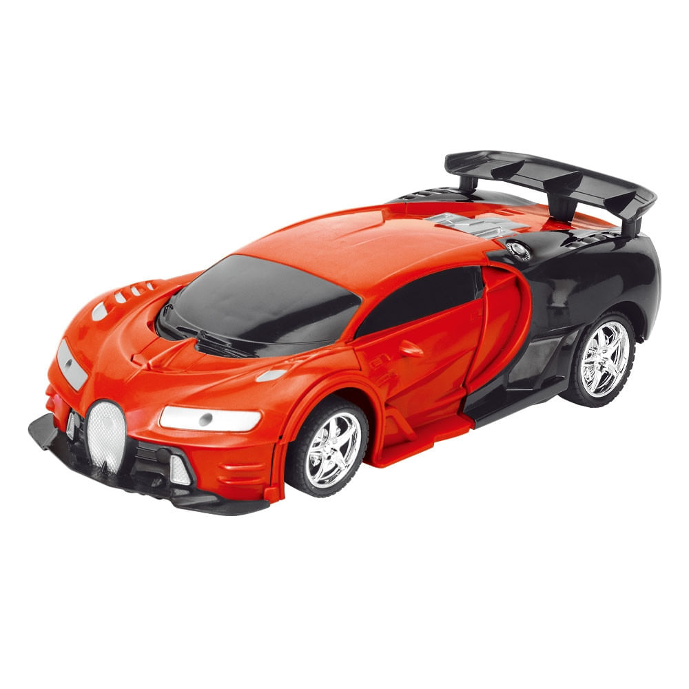 Carrinho Transformável Controle Remoto Megaformers Auto Neptune Vermelho Multikids - Br1651