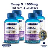 Ômega 3 1000mg 480 Caps 100% Original Catarinense Pharma Kit 4 Un