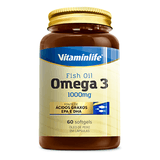 Ômega 3 Vitaminlife 1000mg Com 60 Cápsulas