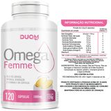 Omega Femme - Borragem Prímula Vitamina E 120 Cápsulas - Duom