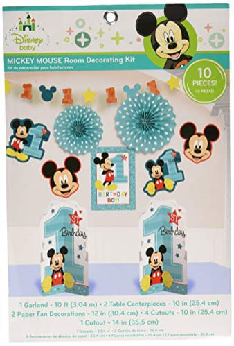 Amscan 241833 Disney Mickey&#39;s Fun Para Ser Um Kit De Decoração De Quarto, Aniversário, 7ct, Multi-colorido, Um Tamanho