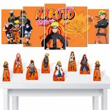 Decoração Aniversário Quadro + Displays Mesa Mdf Naruto