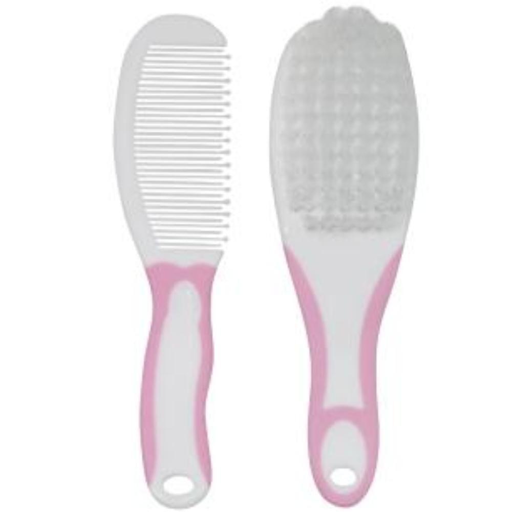 Escova E Pente Baby Buba Baby Rosa
