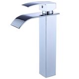 Torneira Belcca Cascata Misturador Monocomando Cromada Alta De Bancada