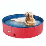 Piscina Para Pets Animais De Estimação 120 Cm X 30 Cm Vermelha Vg+