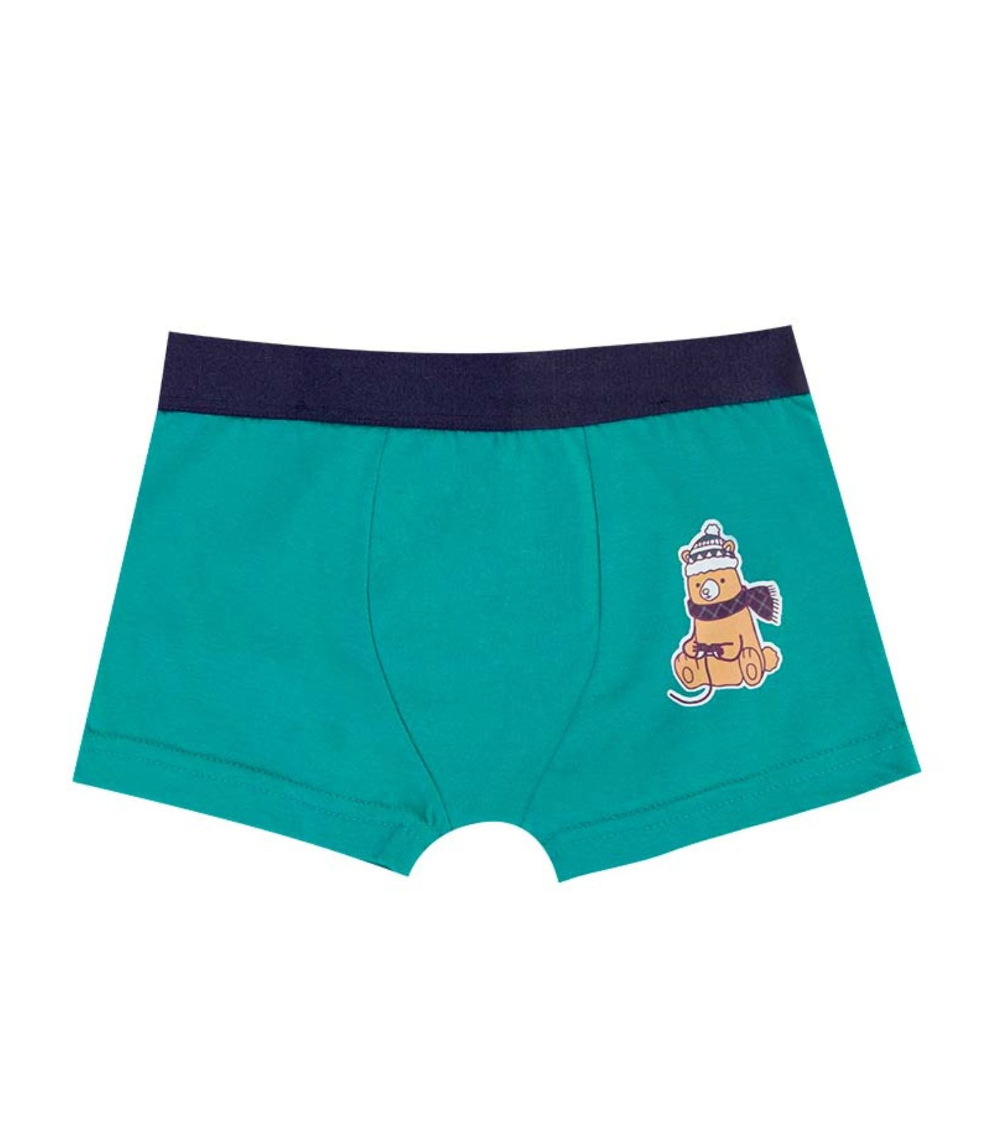 Cueca Boxer Infantil Evanilda Verde 12