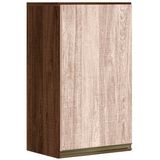 Armario Aereo 1 Porta 25cm Em Mdf Kali Premium 12200x1 Amendoa Arezzo Rust Nicioli