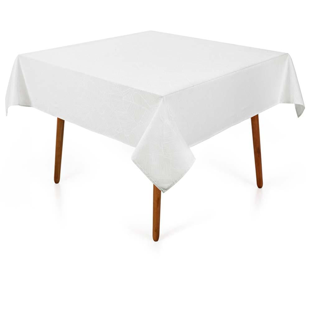 Toalha De Mesa Quadrada 180x180cm Sempre Limpa Herbare - Karsten Branca