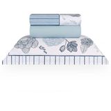 Jogo De Cama Solteiro 180 Fios Serena - Naturalle Fashion Estampado
