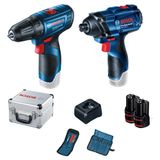 Combo Parafusadeira Bosch Gsr 120 E Chave De Impacto Gdr 120